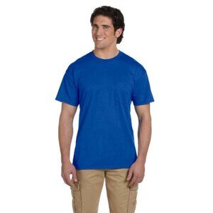 Gildan Adult DryBlend 5.6 oz., 50/50 Pocket T-Shirt - G830 - Royal